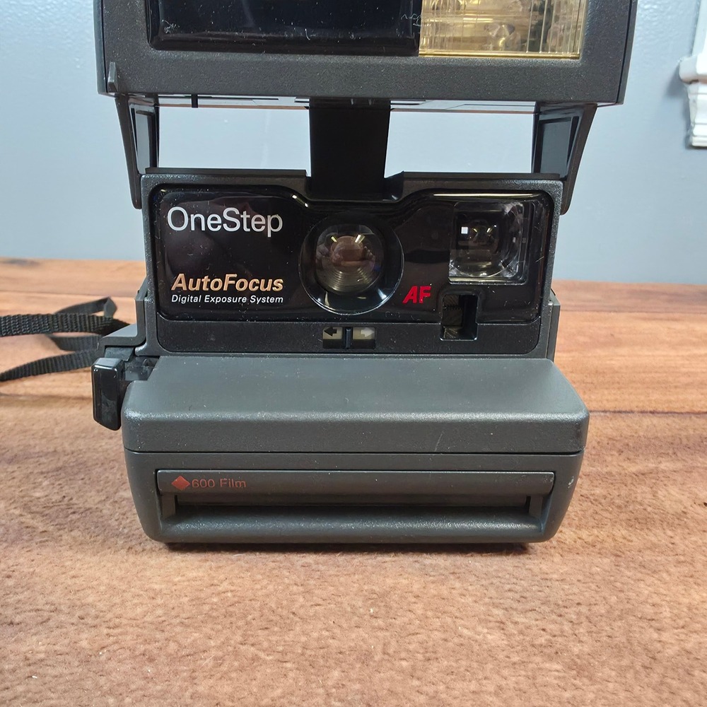Polaroid OneStep AutoFocus Camera Dark Grey Excellent 600 Film AF - Picture 2 of 7